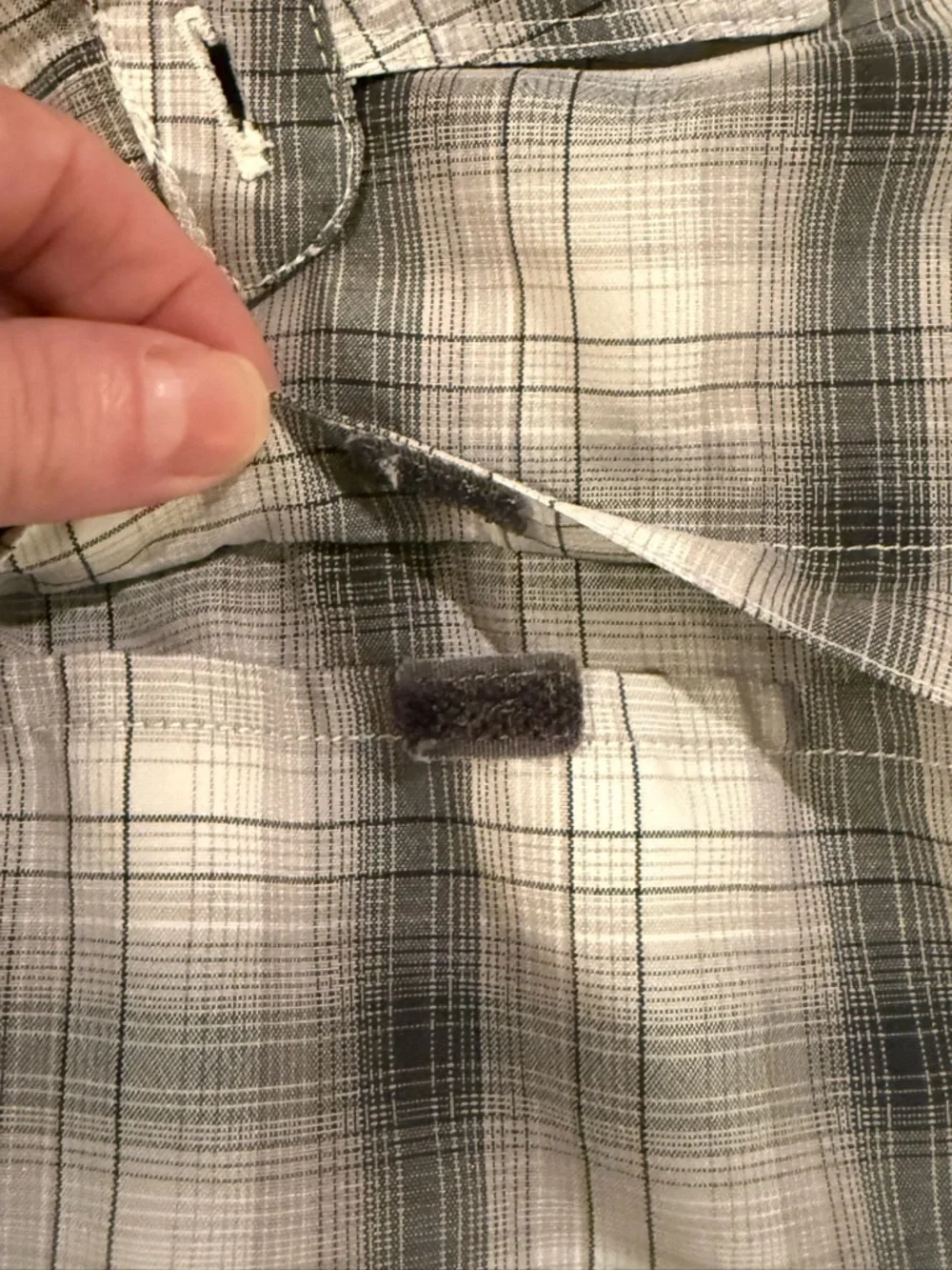 The North Face Plaid Hiking Shirt Mens L Button Front Outdoor Short Sleeve